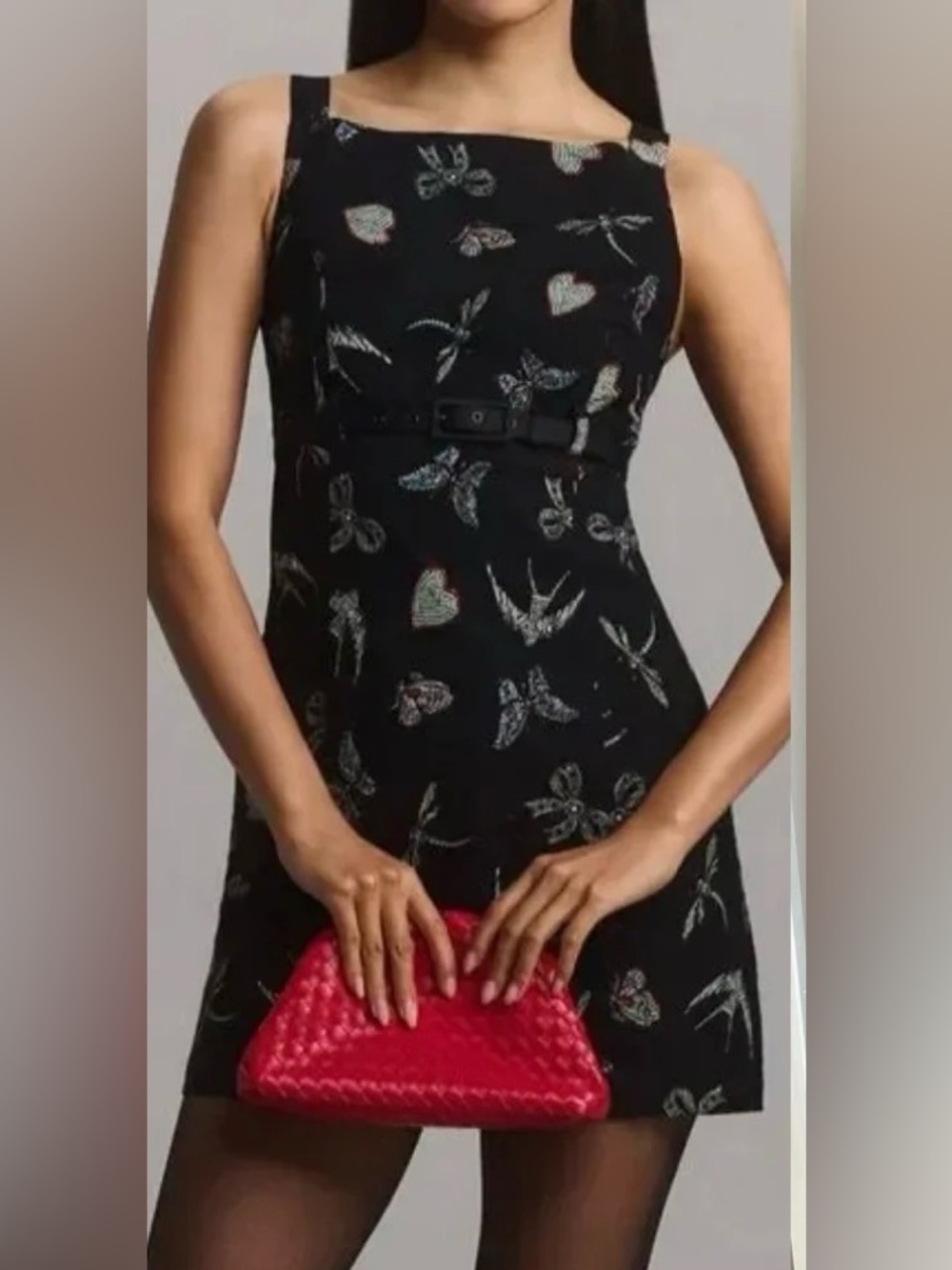 Anthropologie Maeve Sleeveless Boat-Neck Mini Dress